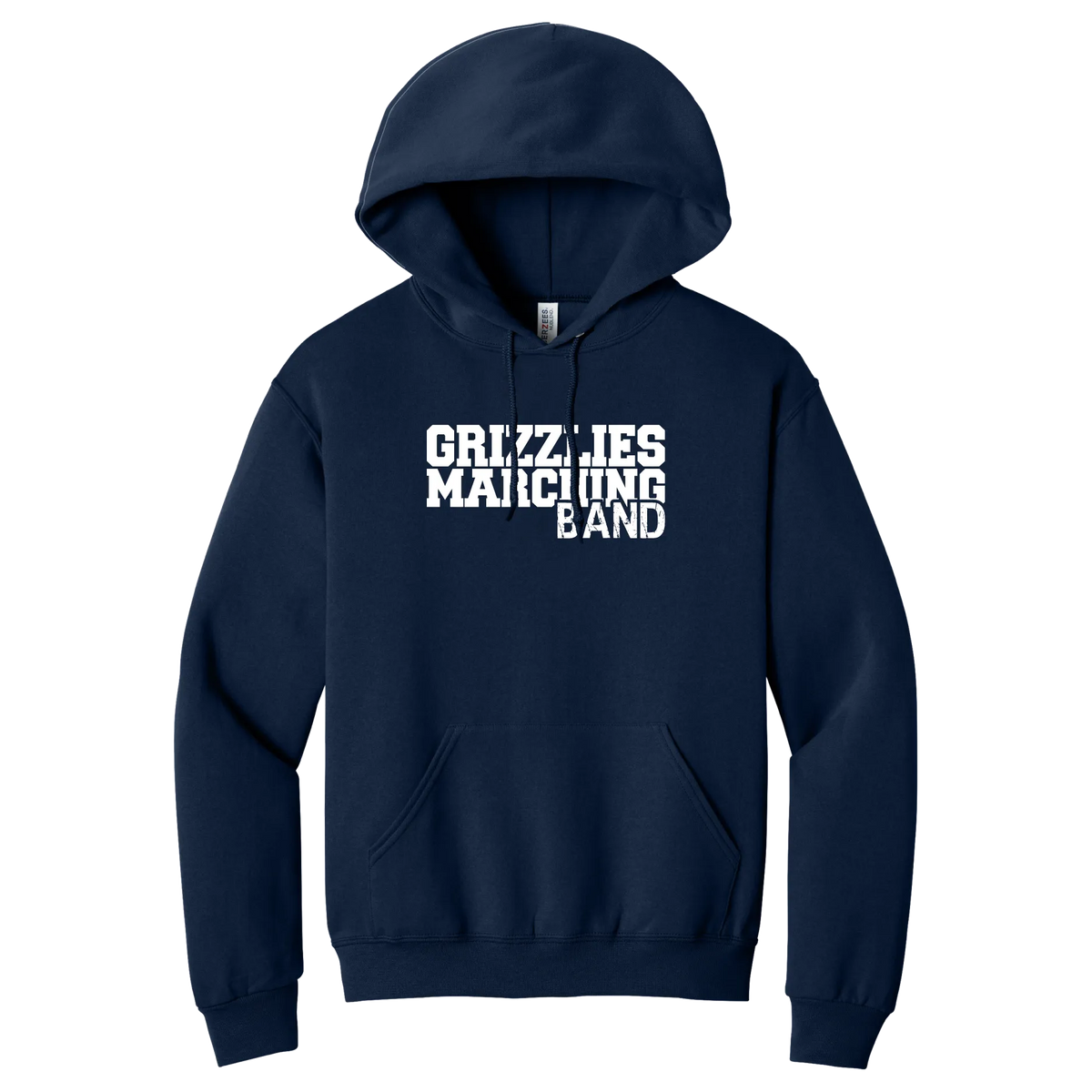 Grizzlies Marching Band Text Stack Hoodie