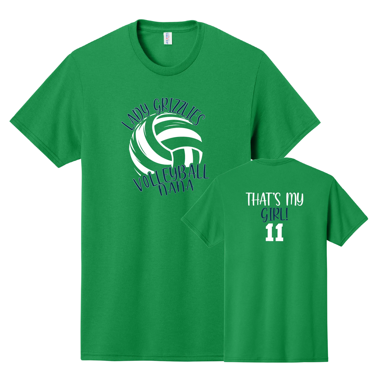 CGS Volleyball - That's My Girl Front and Custom Back