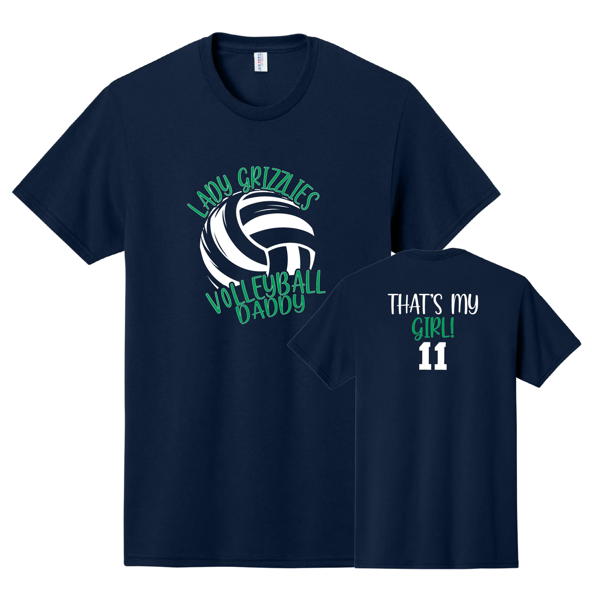 CGS Volleyball - That's My Girl Front and Custom Back