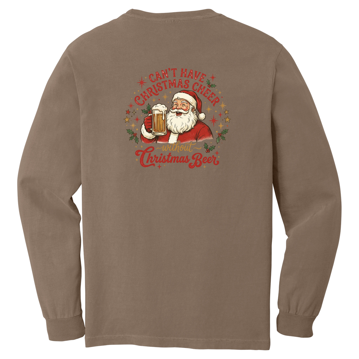 Tangent Christmas Beer Comfort Colors Long Sleeve T-Shirt