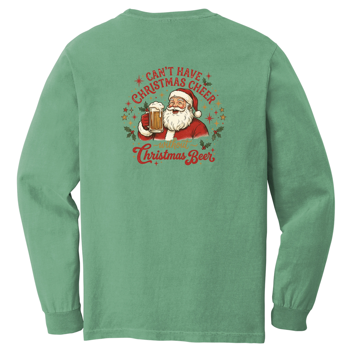 Tangent Christmas Beer Comfort Colors Long Sleeve T-Shirt