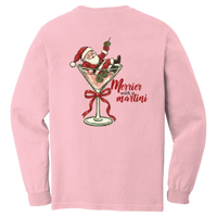 Tangent Merrier with a Martini Comfort Colors Long Sleeve T-Shirt