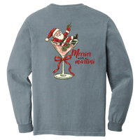 Tangent Merrier with a Martini Comfort Colors Long Sleeve T-Shirt