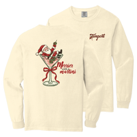 Tangent Merrier with a Martini Comfort Colors Long Sleeve T-Shirt