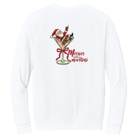 Tangent Merrier with a Martini Crewneck Sweatshirt