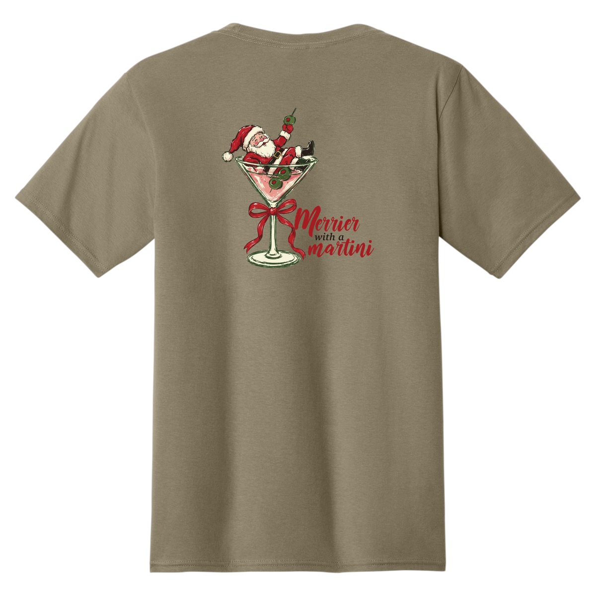 Tangent Merrier with a Martini T-Shirt