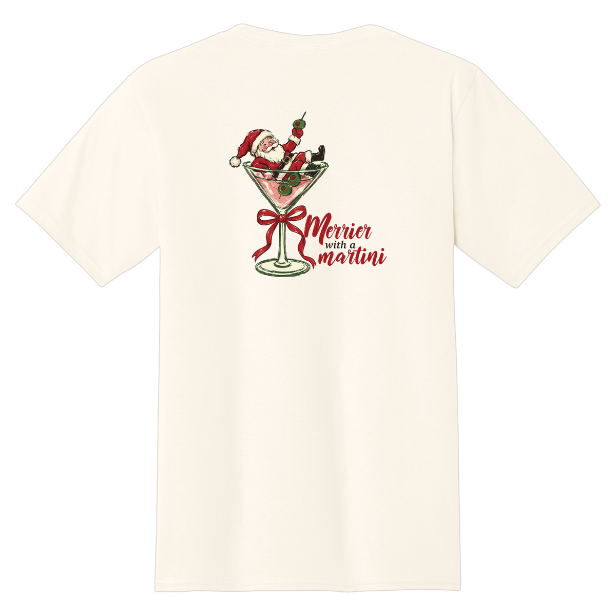 Tangent Merrier with a Martini T-Shirt