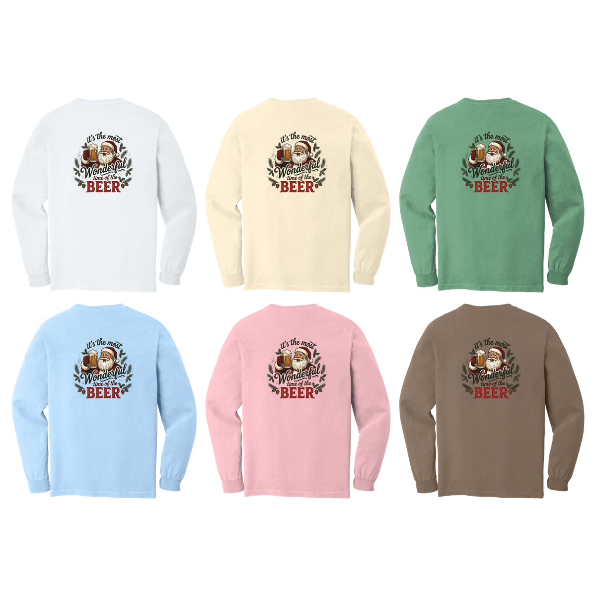 Tangent Most Wonderful Time of the Beer Comfort Colors Long Sleeve T-Shirt
