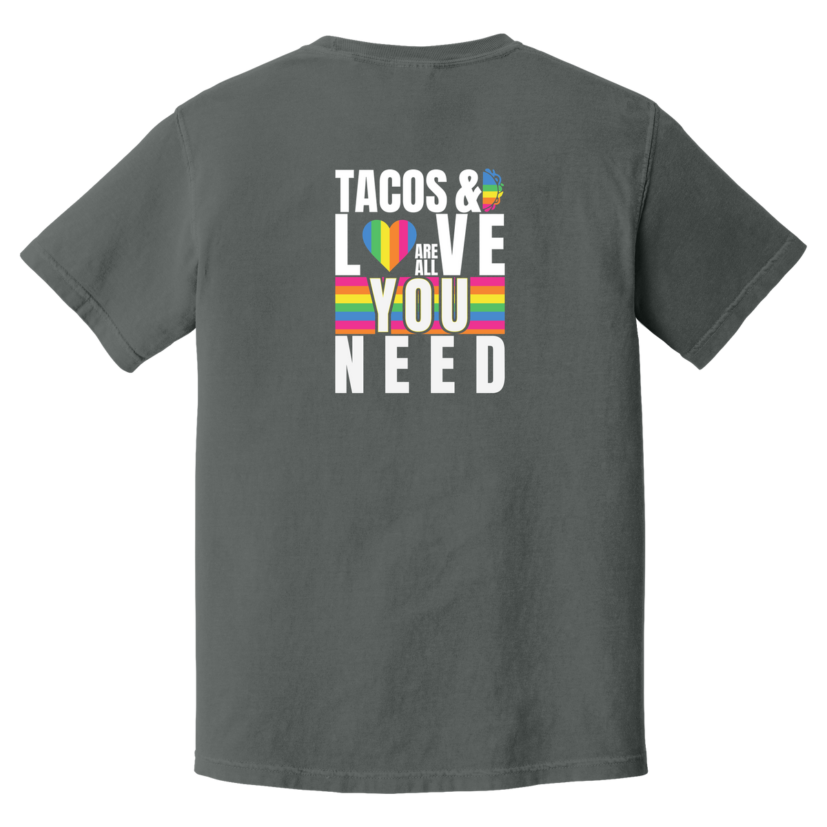Tangent Tacos & Love Pride Comfort Colors Heavyweight Tee