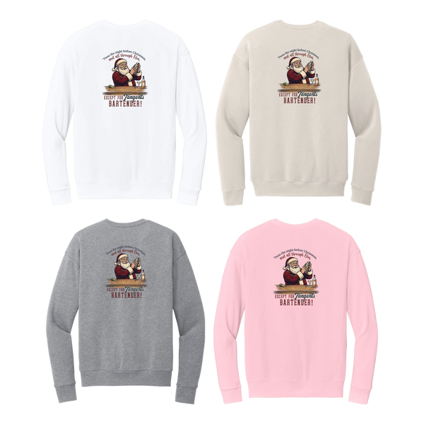 Tangent Twas the Night Bartender Crewneck Sweatshirt